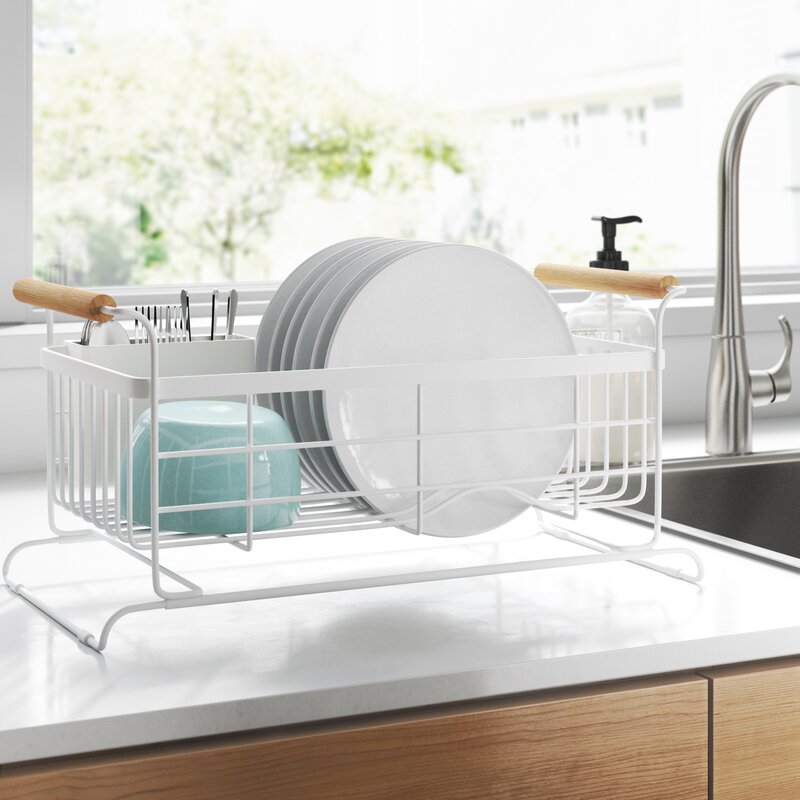 Dotted Line Alvin Stainless Steel In Sink Dish Rack & Reviews | Wayfair In Sink Rack Stainless Steel